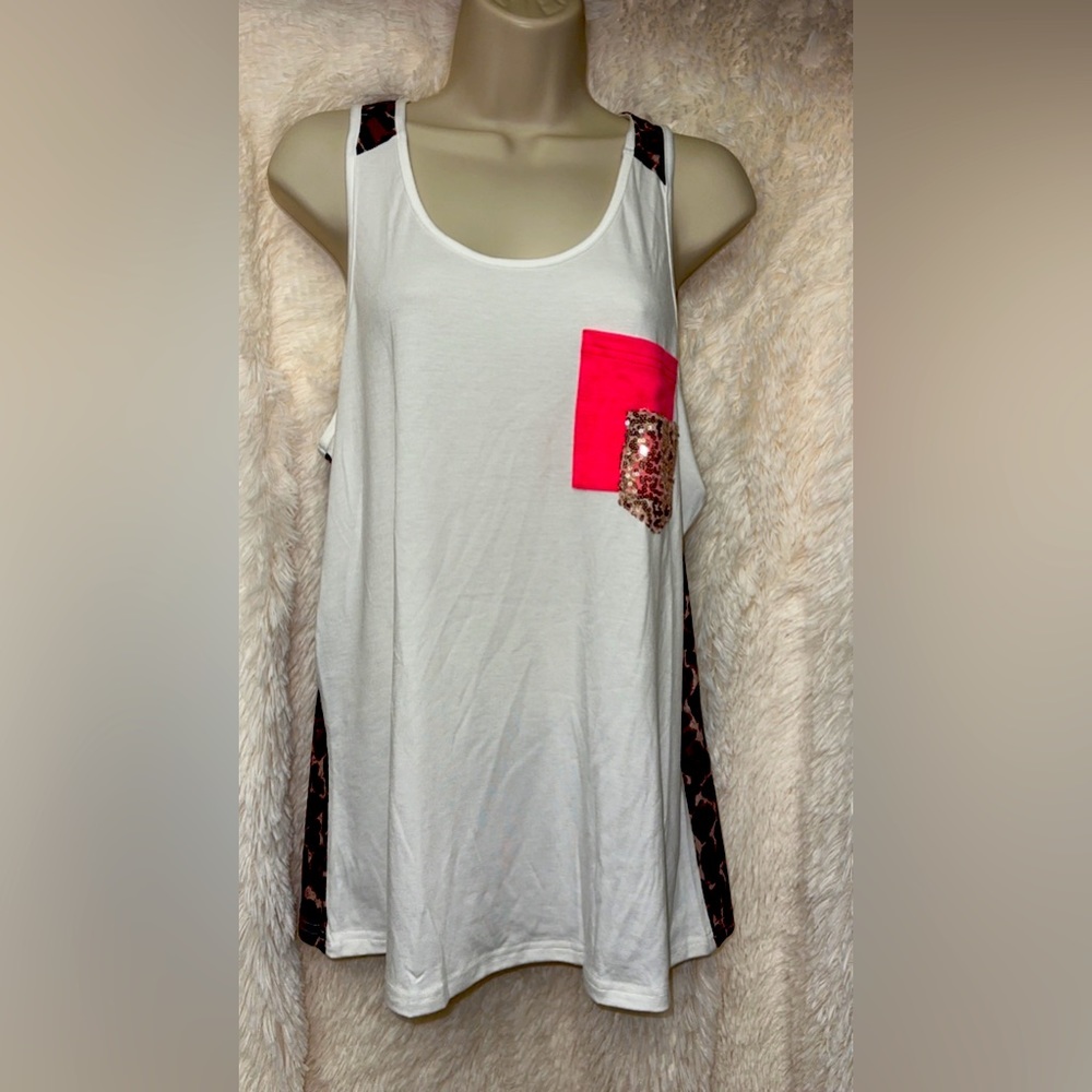 Racerback Tanktop, Bling pocket New WO Tag